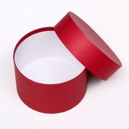 Набор круглых подарочных коробок 5 в 1 «Пантон 200», однотонный, 23×23×14 - 15×15×10 см