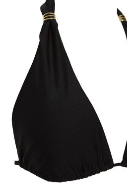 TRENDYOLMILLA Siyah Ucgen Aksesuarl? Parlak Regular Bikini Tak?m? TBESS25BT00012 фото 7