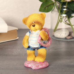 Фигурка Медвежонок с сердцем 11 см / 708-70 /уп 72/АКЦИЯ - Галеонтрейд фото 2