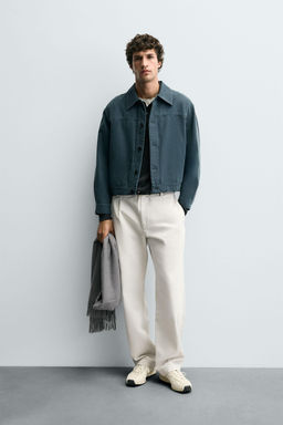WASHED CROPPED FIT JACKET