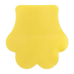 Цена за 4 шт. Блок-закладка с липким краем «Лапка», 45 мм × 45 мм, 50 листов, пластик, жёлтый