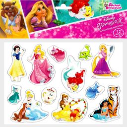 Цена за 2 шт. Набор "Disney. Принцессы" на магнитах, 12 элем. (03799) "Десятое королевство"