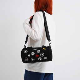 Сумка молодёжная на молнии, цвет чёрный - Simaland фото 7