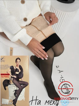 Женские колготки с мехом, имитация второй кожи