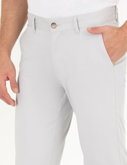 A__k Gri Regular Fit Kanvas Pantolon - Pierre cardin фото 12