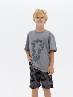 CHILLEASY 240014C-31 Шорты для мальчика, Темно серый