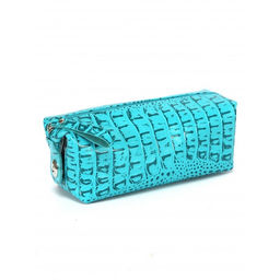 Косметичка Croco-К-721 натуральная кожа (1 отдел), бирюза кайман (72) 263531