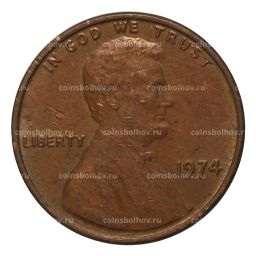 Монета 1 цент 1974 года