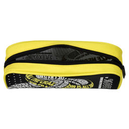 Пенал школьный Феникс+, арт.61934/ 25 НЕОНОВЫЙ ЖЕЛТЫЙ (без наполнения, 20х9х6 см, нейлон, молния, шелкография, ПЭТ-пакет).