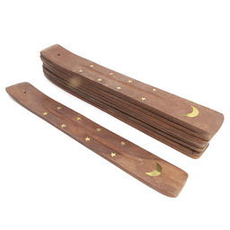 Подставка под благовония PATTI Лыжа Луна дерево уп 10шт - Сандаловый дом фото 2