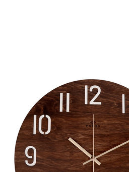 Часы настенные, интерьерные, бесшумные, d-40 см, дерево, открытые