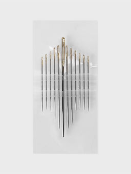 Цена за 3 шт. Иглы швейные штопальные TEIRA, для гобелена, набор 12 шт., d=0.7-1.4, 3.6-9 см