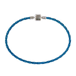 Zlatka Браслет плетеный RBL-01 21 см 5 шт СК/Распродажа №13 т.синий металлик