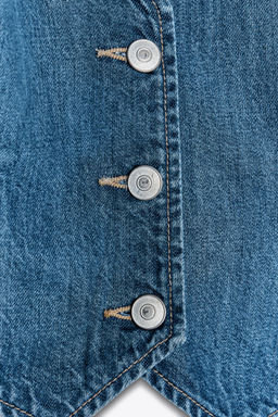 TIE DENIM TOP - Zara фото 14