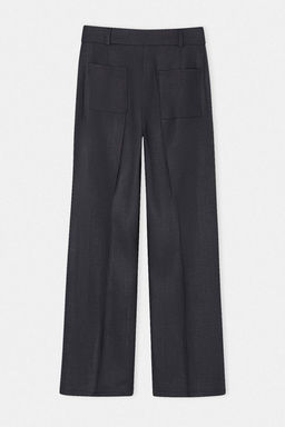 Lacivert Utu Izli Duz Paca %100 Keten Pantolon TWOSS26PL00142 - Trendyolmilla фото 2