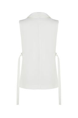 TRENDYOLMILLA Siyah Fitted Aksesuar Detayl? Dokuma Yelek TWOAW23YE00032 фото 16