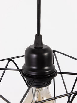 Светильник подвесной 1117/1, E27, 40 Вт, 22.5×70 см, чёрный