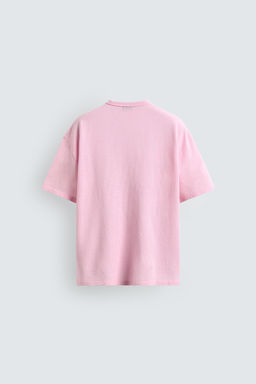 CAMISETA PUNTO ESTAMPADO CONTRASTE / Rosa - Zara фото 9