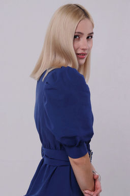 Платье с объёмными рукавами - Martichelli фото 4