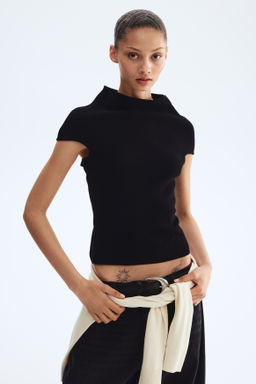 Top con cuello perkins - H&m фото 5