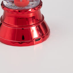 Лава лампа Сердце LED 3хААА, USB красный 6.5?6.5?23.7 см