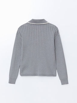 Polo Yaka K?z ?ocuk Triko Kazak ve Pantolon