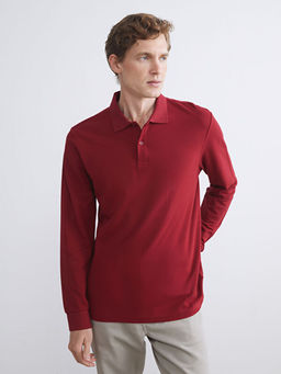 Polo Yaka Uzun Kollu Pike Erkek Ti??rt