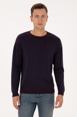 Erkek Comfort Fit Yaka Detayl_ Lacivert Kazak - U.s. polo assn фото 8