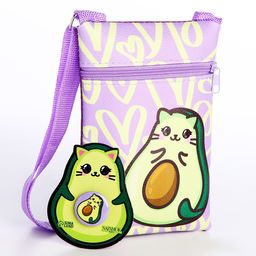 Подарочный набор для девочки AVOmeow, сумка, значок