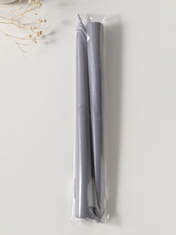 Цена за 2 шт. Свеча античная 25 см (набор 2 шт) 58 гр, 7 ч, цв. серый