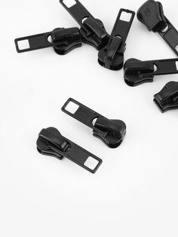 Цена за 3 шт. Бегунок для молнии «Трактор», №5, 10 шт., чёрный