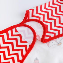 Нагрудник-рубашка для кормления «Лисички» непромокаемый на липучке, с карманом