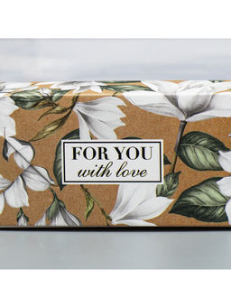 Цена за 5 шт. Коробка кондитерская, упаковка, For you with love, 27×27×5 см