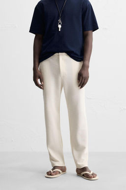 TEXTURED CHINO TROUSERS - Zara фото 2