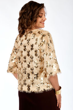 Костюм Olga Style Л433 золото-коричневый - Romanovich style фото 5