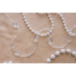 Бусы на нитях, 15 мм, 9±1 м, прозрачные