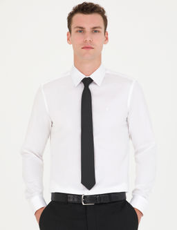 Beyaz Slim Fit Uzun Kollu Basic G_mlek - Pierre cardin фото 10