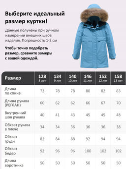 Парка зимняя подростковая для девочки с капюшоном и мехом бирюзового цвета 9534Br