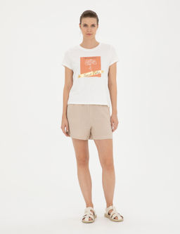 Kum Keten Comfort Fit Bermuda _ort