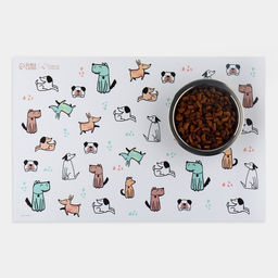 Коврик под миску «Собачья радость», 43×28 см