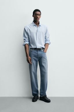 JEANS LIGEROS ALGOD?N - LYOCELL / Azul medio