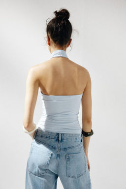 POLYAMIDE HALTER TOP - Zara фото 25