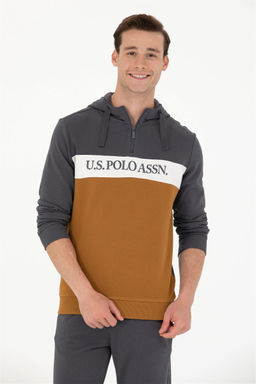 U. S. Polo Assn Мужской свитшот антрацитового цвета