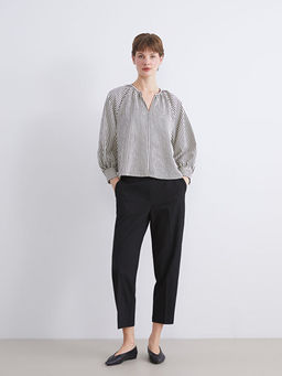 B?y?k Beden Y?ksek Bel Cigarette Kad?n Pantolon