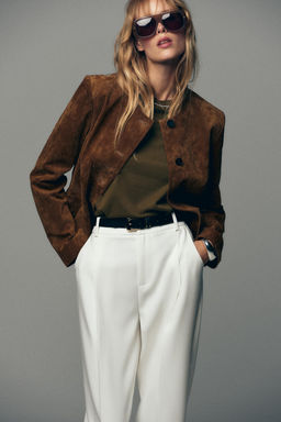 DARTED TROUSERS WITH BELT - Zara фото 4