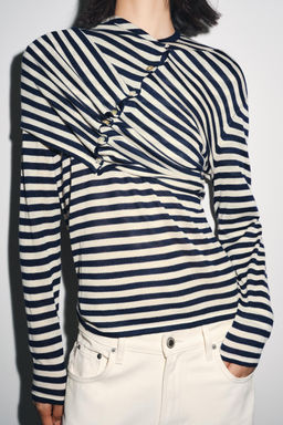STRIPED KNIT SWEATER - Zara фото 6
