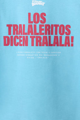 CAMISETA ESTAMPADA SKIFIDOL ITALIAN BRAINROT / Azul