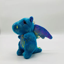 Мягкая игрушка брелок Дино с цветными чешуйками 13 см в ассортименте - Storyland фото 12