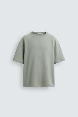 SUDADERA RELAXED FIT INTERLOCK / verde lavado - Zara фото 7