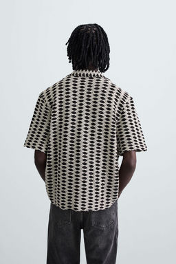 CONTRAST JACQUARD SHIRT - Zara фото 17